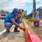 ¡EN DIVERSOS SECTORES DE MARACAIBO! Gobernación del Zulia continúa trabajos de demarcación y pintura